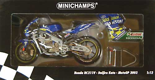ホンダ RC211V 加藤大治郎 Moto GP 2003 ミニカー (ミニチャンプス 1/12スケール オートバイ No.122037174) 商品画像