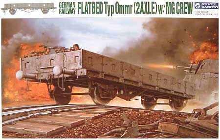 低測無蓋貨車 (ドイツ歩兵4体・線路付） プラモデル (GSIクレオス 1/35 ミリタリーシリーズ No.M026) 商品画像