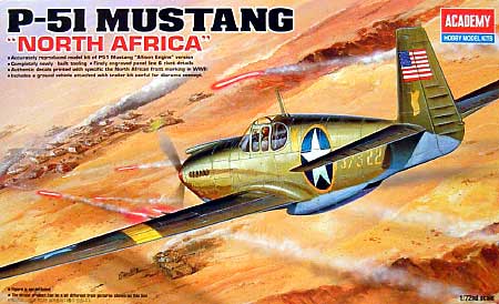 P-51 ムスタング 北アフリカ プラモデル (アカデミー 1/72 Scale Aircrafts No.12401) 商品画像