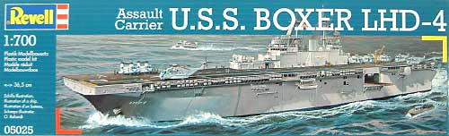 アメリカ海軍強襲揚陸艇 LHD-4 ボクサー プラモデル (レベル 1/700 艦船モデル No.05025) 商品画像