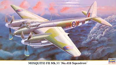 モスキート FB Mk.6 No.418 スコードロン プラモデル (ハセガワ 1/72 飛行機 限定生産 No.00750) 商品画像