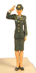 女性自衛官 WAC冬服 (1体入） レジン (紙でコロコロ 1/35 TROOPS ＆ PEOPLES No.1-35-002) 商品画像_2