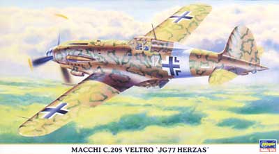 マッキ C.205 ベルトロ JG77 ヘルツアス プラモデル (ハセガワ 1/48 飛行機 限定生産 No.09594) 商品画像