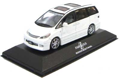 ファブレス ACR/MCR エスティマ (ホワイト） ミニカー (スカイネット 1/43 ダイキャストVIPカーシリーズ No.005) 商品画像