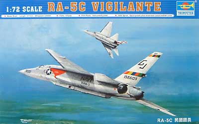 RA-5C ヴィジランティ プラモデル (トランペッター 1/72 エアクラフト プラモデル No.01616) 商品画像