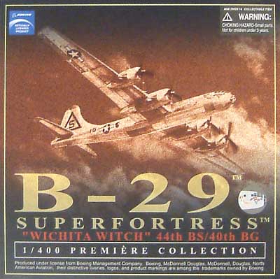 B-29 スーパーフォートレス ウィチタ ウィッチ 完成品 (ドラゴン 1/400 ウォーバーズシリーズ No.55757) 商品画像