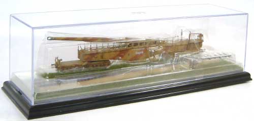 ドイツ列車砲 K5(E) レオポルド (2色迷彩塗装・直線レール） 完成品 (童友社/ドラゴン 1/144 ジャイアントアーマー No.20025) 商品画像_2