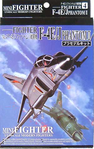 F-4E/J ファントム2 戦闘機 プラモデル (アオシマ 1/144 ミニファイターシリーズ No.004) 商品画像