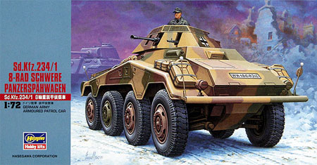 Sd.Kfz.234/1 8輪重装甲偵察車 プラモデル (ハセガワ 1/72 ミニボックスシリーズ No.MT053) 商品画像