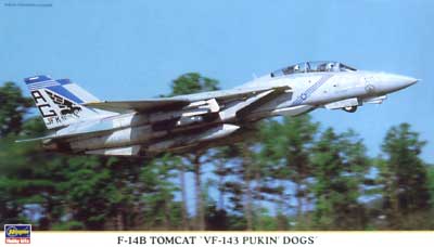 F-14B トムキャット VF-143 ピューキングドッグス プラモデル (ハセガワ 1/72 飛行機 限定生産 No.00757) 商品画像