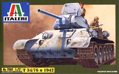 T34/76 (1942） プラモデル (イタレリ 1/72 ミリタリーシリーズ No.7008) 商品画像