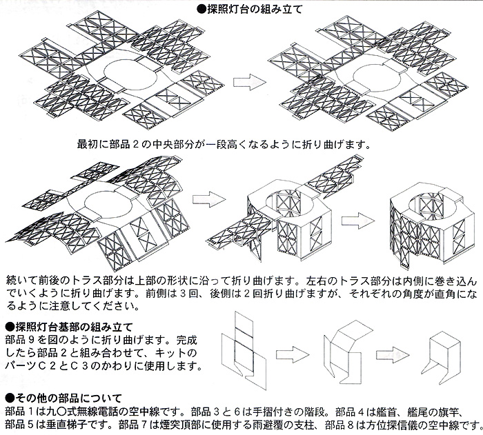 戦艦 伊勢級 (伊勢・日向） ディテールアップパーツ A エッチング (ハセガワ ウォーターライン ディテールアップパーツ No.3S-022) 商品画像_2