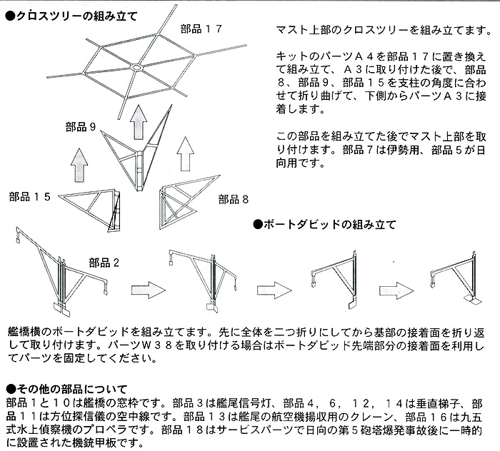 戦艦 伊勢級 (伊勢・日向） ディテールアップパーツ B エッチング (ハセガワ ウォーターライン ディテールアップパーツ No.3S-023) 商品画像_2