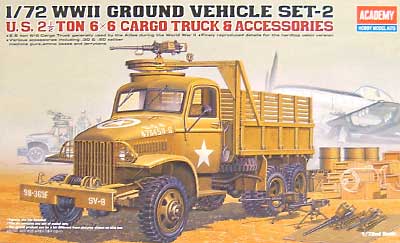 2 1/2トン 6×6 カーゴトラック & アクセサリー プラモデル (アカデミー 1/72 Scale Armor No.13402) 商品画像