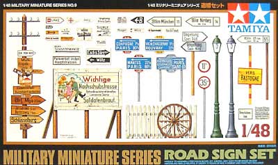 道標セット プラモデル (タミヤ 1/48 ミリタリーミニチュアシリーズ No.009) 商品画像