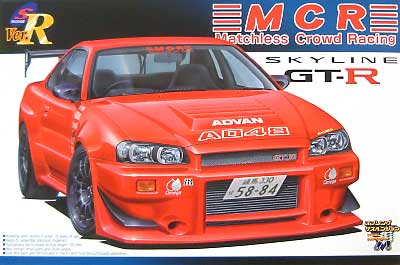 MCR R34 スカイライン GT-R プラモデル (アオシマ 1/24 Sパッケージ・バージョンR No.084) 商品画像