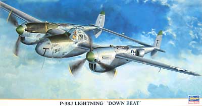 P-38J ライトニング ダウンビート プラモデル (ハセガワ 1/48 飛行機 限定生産 No.09604) 商品画像
