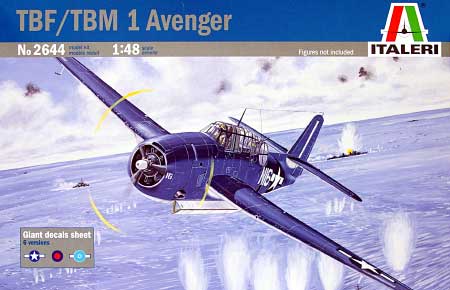 TBF/TBM-1 アベンジャー プラモデル (イタレリ 1/48 飛行機シリーズ No.2644) 商品画像