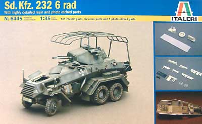 Sd.Kfz.232 6Rad (内部インテリアパーツ付） プラモデル (イタレリ 1/35 ミリタリーシリーズ No.6445) 商品画像