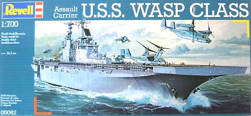 強襲揚陸艦 U.S.S. ワスプ級 プラモデル (レベル 1/700 艦船モデル No.05062) 商品画像