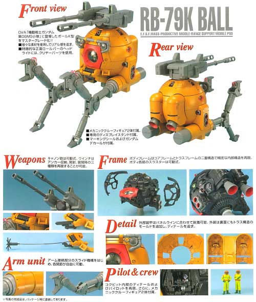 RB-79K ボール (第08MS小隊版） プラモデル (バンダイ MG (マスターグレード) No.0134096) 商品画像_2