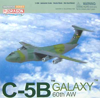 U.S.A.F. C-5B ギャラクシー 60th AW 完成品 (ドラゴン 1/400 ウォーバーズシリーズ No.55785) 商品画像