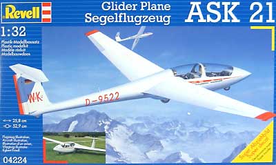 シュライハー ASK-21 プラモデル (レベル 1/32 Aircraft No.4224) 商品画像