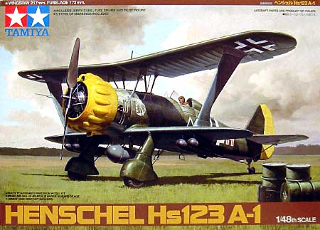 ヘンシェル Hs123A-1 プラモデル (タミヤ 1/48 飛行機 スケール限定品 No.89647) 商品画像