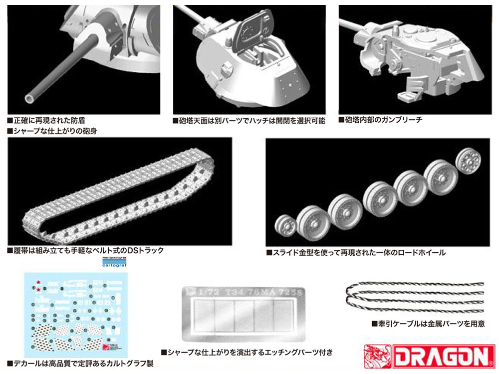 T-34/76 Mod.1941 プラモデル (ドラゴン 1/72 ARMOR PRO (アーマープロ) No.7259) 商品画像_1