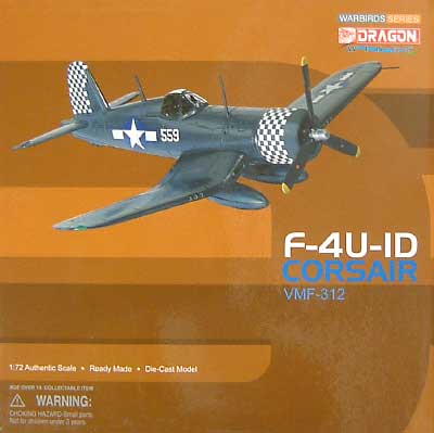 F-4U-1D コルセア VMF-312 完成品 (ドラゴン 1/72 ウォーバーズシリーズ （レシプロ） No.50127) 商品画像
