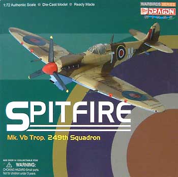 スピットファイア Mk.Vb Trop. 249th SQUADRON 完成品 (ドラゴン 1/72 ウォーバーズシリーズ （レシプロ） No.50123) 商品画像