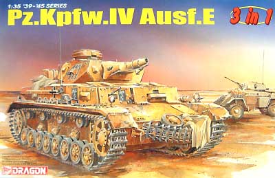 WW2 ドイツ軍 4号戦車D型 (3 in 1) マジックトラック付き プラモデル (ドラゴン 1/35 39-45 Series No.6264) 商品画像