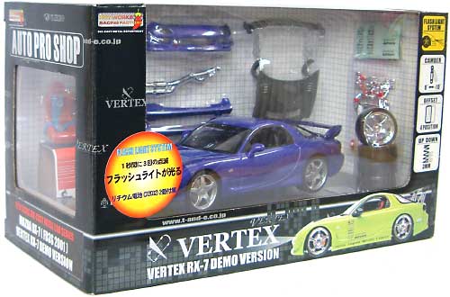 マツダ RX-7 〔FD3S 2001〕 VERTEX RX-7 デモVer.(パープル） ミニカー (ホットワークスレーシングファクトリー 1/24 オート プロ ショップ （AUTO PRP SHOP） No.MS042402E) 商品画像