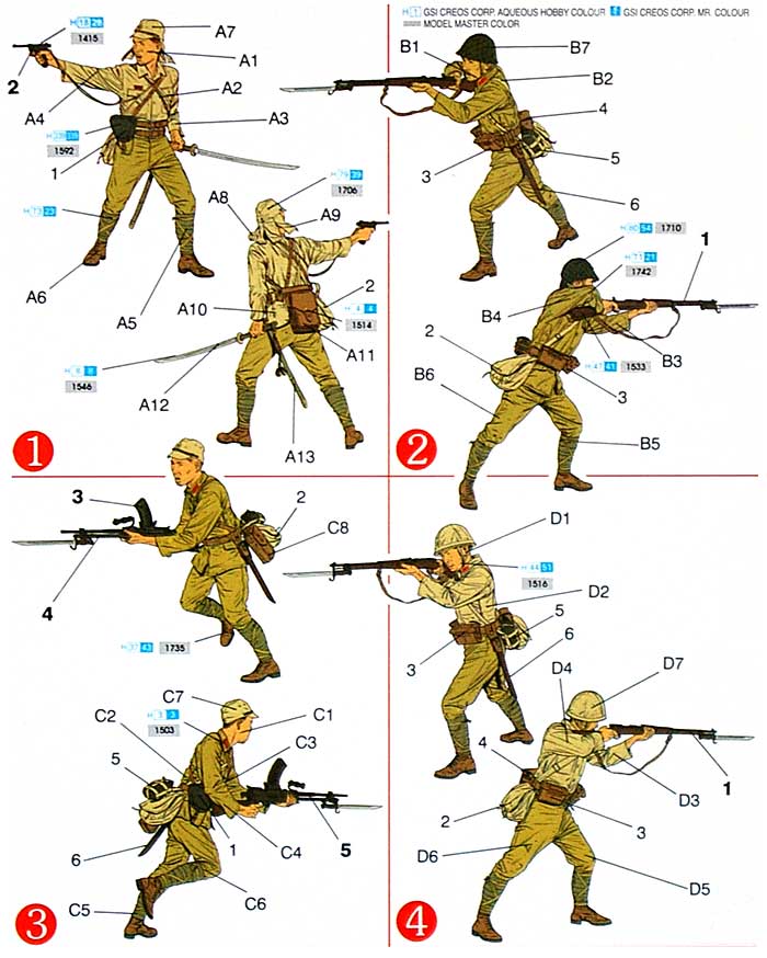 日本陸軍兵士 (イオウジマ 1945） プラモデル (ドラゴン 1/35 '39-45' Series No.6044) 商品画像_1