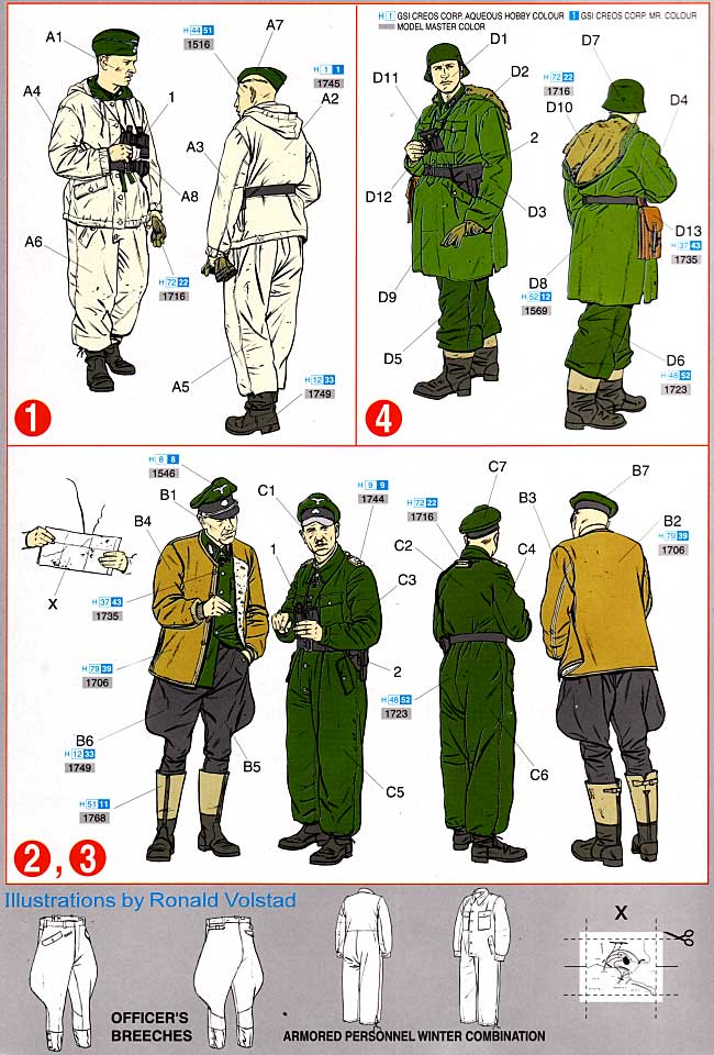 ドイツ武装親衛隊 将校 野戦会議 冬季装備フィギュアセット カラコフ 1943 プラモデル (ドラゴン 1/35 '39-45' Series No.6144) 商品画像_1