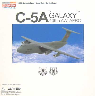 C-5A ギャラクシー ウエストオーバー 439AW AFRC 完成品 (ドラゴン 1/400 ウォーバーズシリーズ No.55846) 商品画像