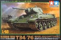 タミヤ 1/48 ミリタリーミニチュアシリーズ ソビエト中戦車 T-34/76 1941年型 (鋳造砲塔）