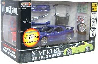 ホットワークスレーシングファクトリー 1/24 オート プロ ショップ （AUTO PRP SHOP） マツダ RX-7 〔FD3S 2001〕 VERTEX RX-7 デモVer.(パープル）