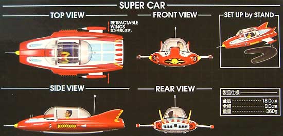 スーパーカー (SUPER CAR） フィギュア (ミラクルハウス 新世紀合金 No.090800) 商品画像_2