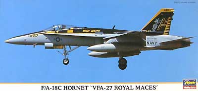 F/A-18C ホーネット VFA-27 ロイヤルメイセス プラモデル (ハセガワ 1/72 飛行機 限定生産 No.00166) 商品画像