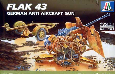 Flak43 対空機関砲 プラモデル (イタレリ 1/35 ミリタリーシリーズ No.0363) 商品画像