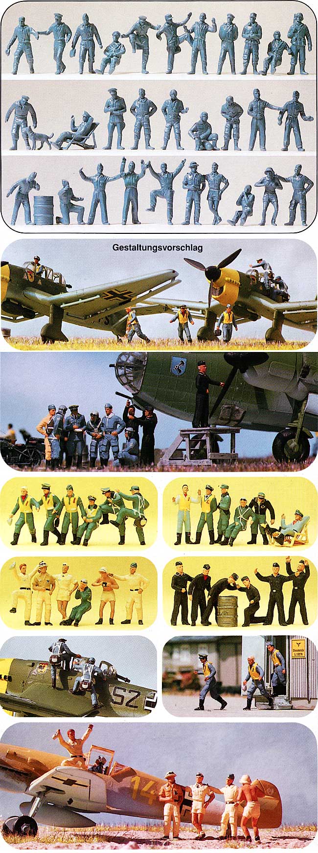 ドイツ空軍パイロット & グランドクルー Vol.3 WW2 プラモデル (プライザー 1/72 精密プラ製フィギュア No.72509) 商品画像_1