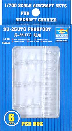 Su-25UTG フロッグフット (18機入） プラモデル (トランペッター 1/700 航空母艦用エアクラフトセット No.03411) 商品画像
