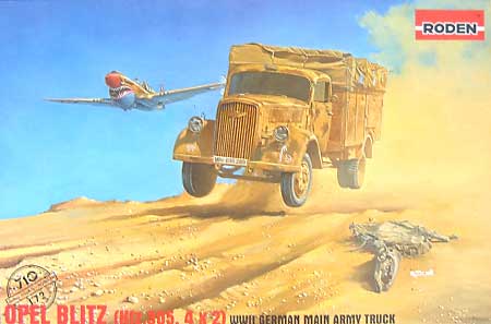 ドイツ オペルブリッツ トラック (Kfz.305） プラモデル (ローデン 1/72 AFV MODEL KIT No.072T710) 商品画像