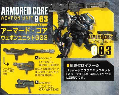 アーマード・コア ウェポンユニット 03 プラモデル (コトブキヤ アーマード・コア ウェポンユニット シリーズ No.AW003) 商品画像_2