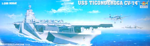 U.S.S. CV-14 タイコンデロガ プラモデル (トランペッター 1/350 艦船シリーズ No.05609) 商品画像