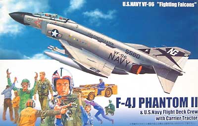 F-4J ファントム 2 米海軍デッキクルーセット プラモデル (フジミ 1/72 飛行機 （定番外） No.72187) 商品画像