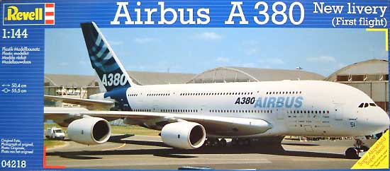 エアバス Ａ380 New Livery (First Flight） プラモデル (レベル 1/144 旅客機 No.04218) 商品画像