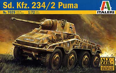 ドイツ 8輪重装甲車 Sd.Kfz.234/2 プーマ プラモデル (イタレリ 1/72 ミリタリーシリーズ No.7029) 商品画像