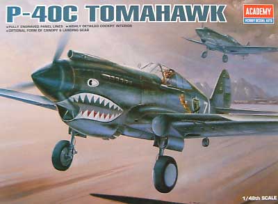 P-40C トマホーク プラモデル (アカデミー 1/48 Scale Aircrafts No.2182) 商品画像